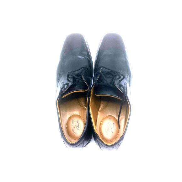 Clarks Tilden Plain II Mens Shoes 11.5 W Wide Black Leather Waterproof Excellent main image 4